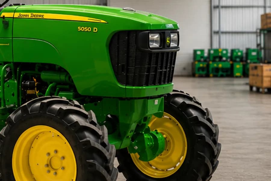 John Deere 5050D Headlight View