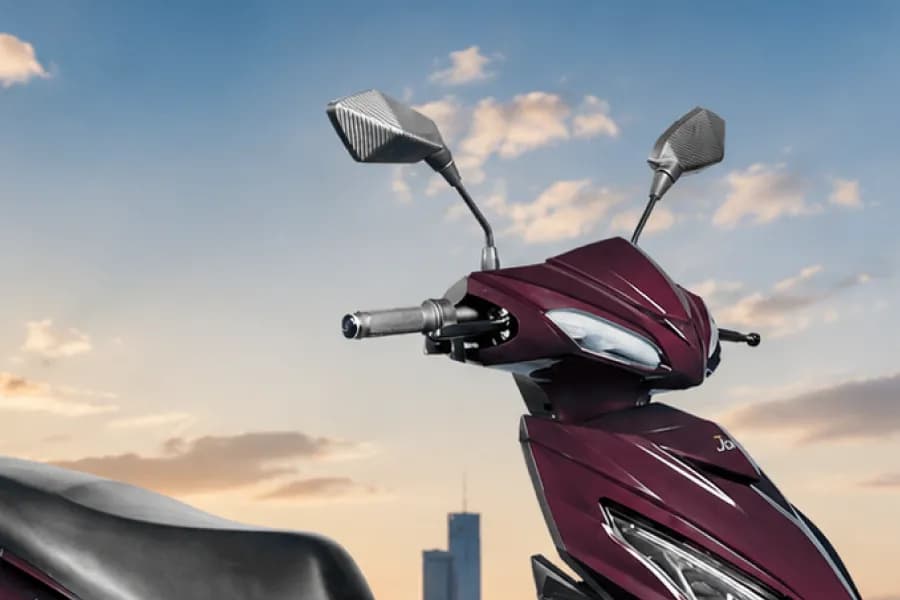 Joy E bike Wolf Plus Handle and Mirror View