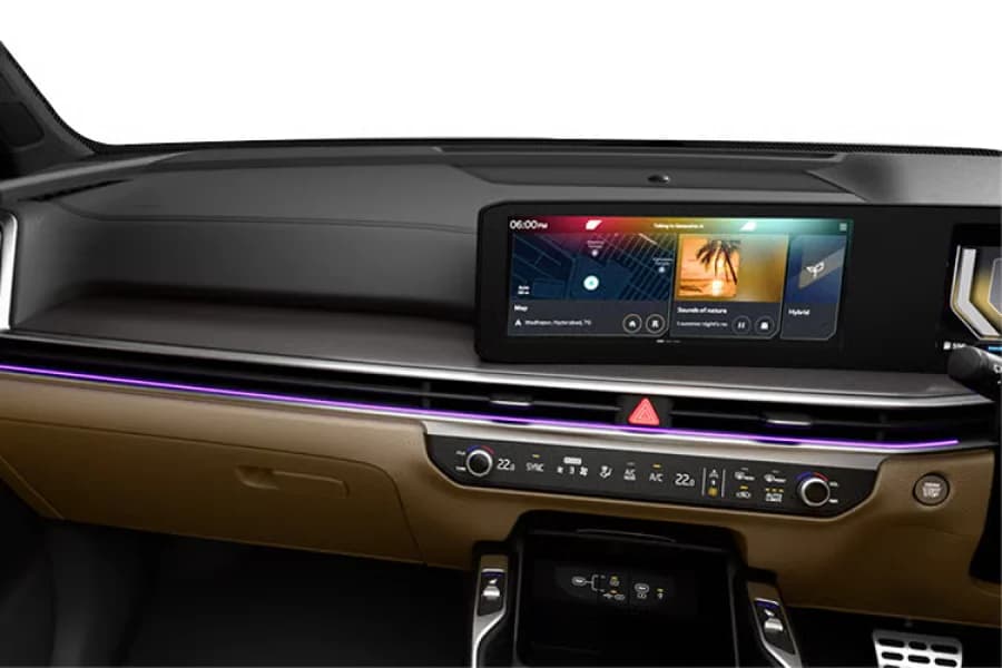 Kia Sorento Dashboard With Ambient Lighting