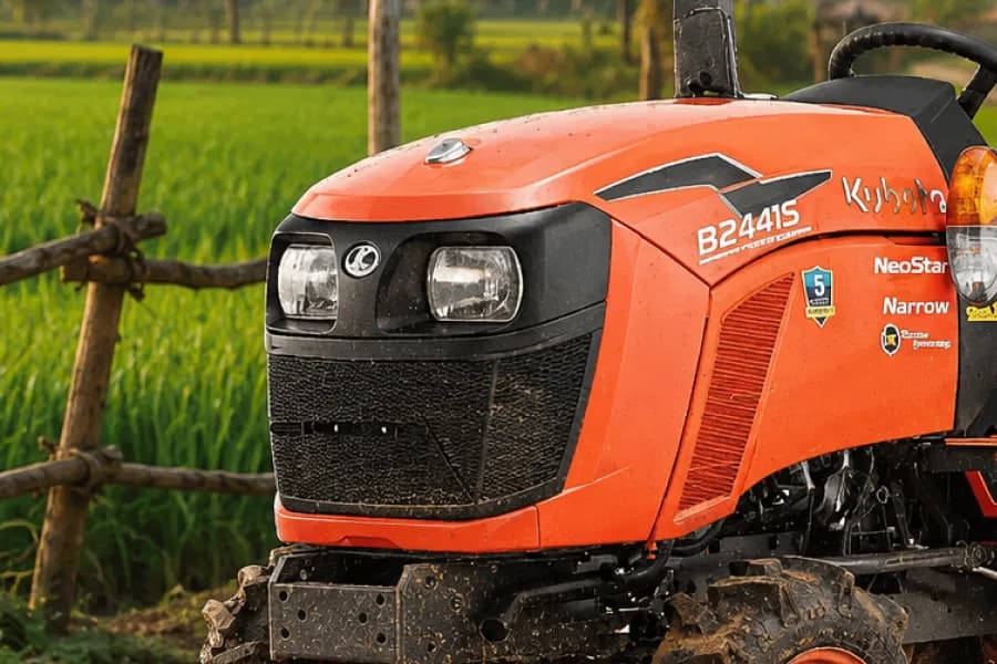 Kubota B2441 Headlight View