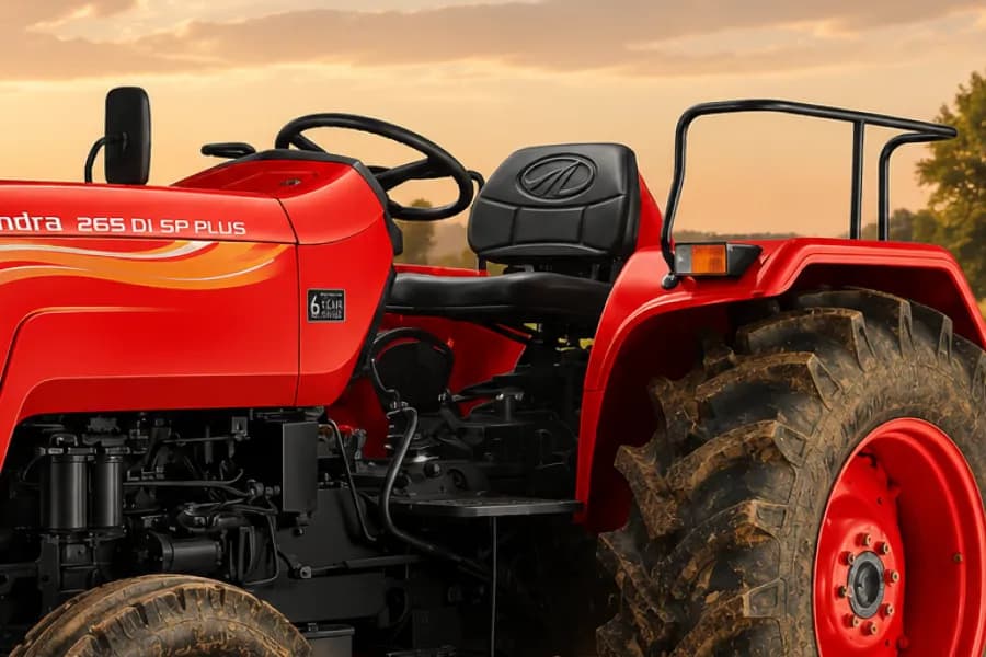 Mahindra 265 DI SP Plus Driver Seat View