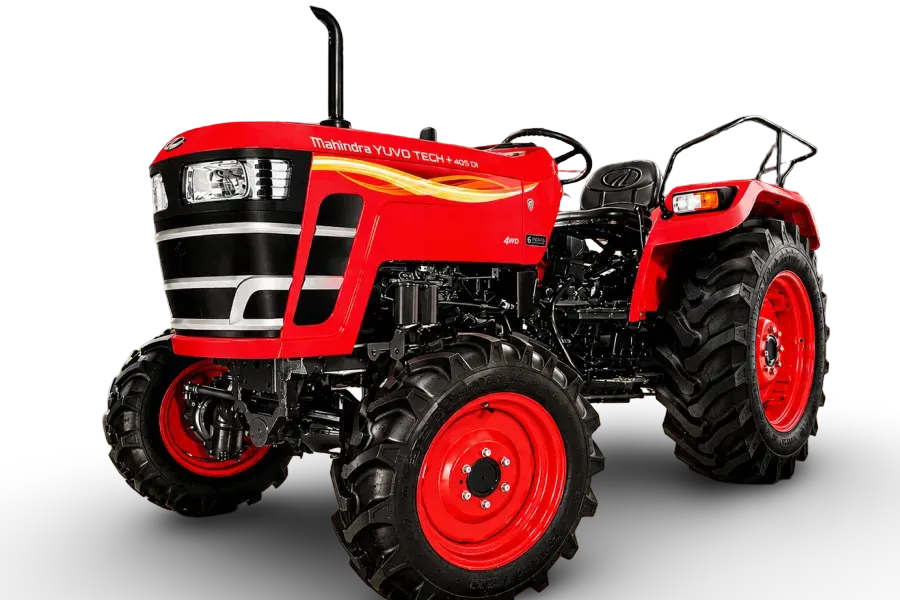 Mahindra 405 Yuvo Tech Plus Red 4WD color