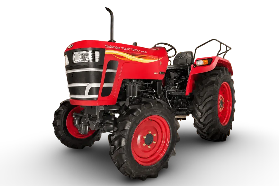 Mahindra 415 Yuvo Tech Plus Red 4WD color