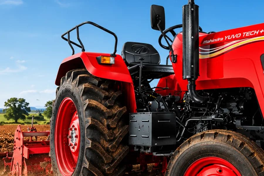 Mahindra 475 Yuvo Tech Plus Driver Seat View