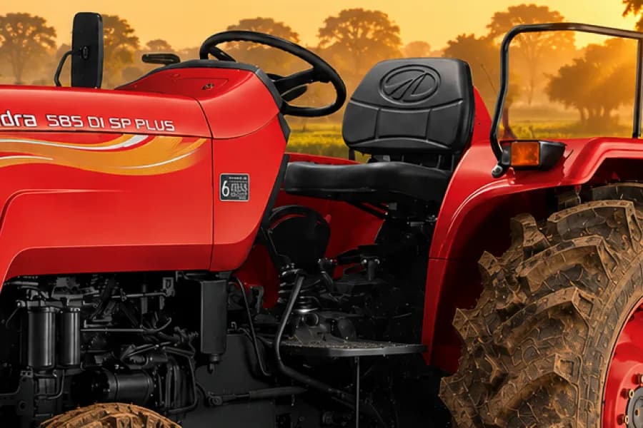 Mahindra 585 DI SP Plus Driver Seat View