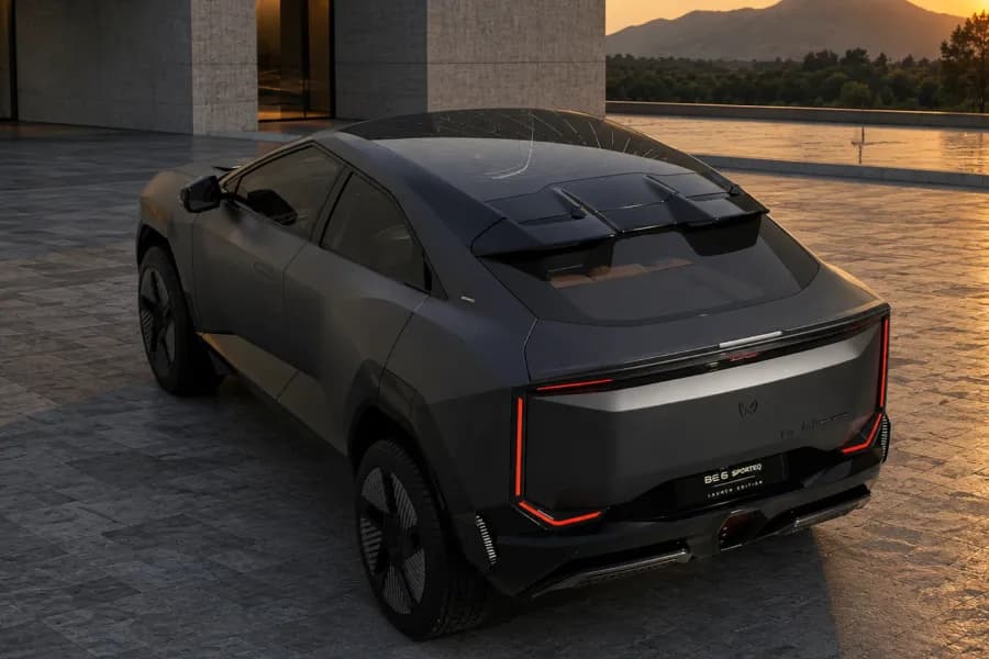Mahindra BE6 Sporteq EV Rear View
