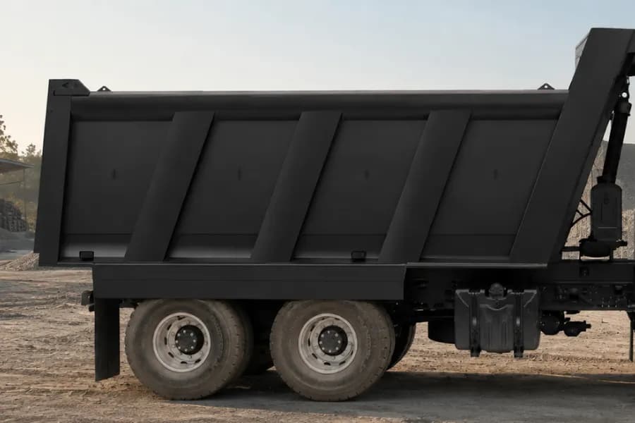 Mahindra Blazo i TRK 28 Tipper Cargo Body Side View