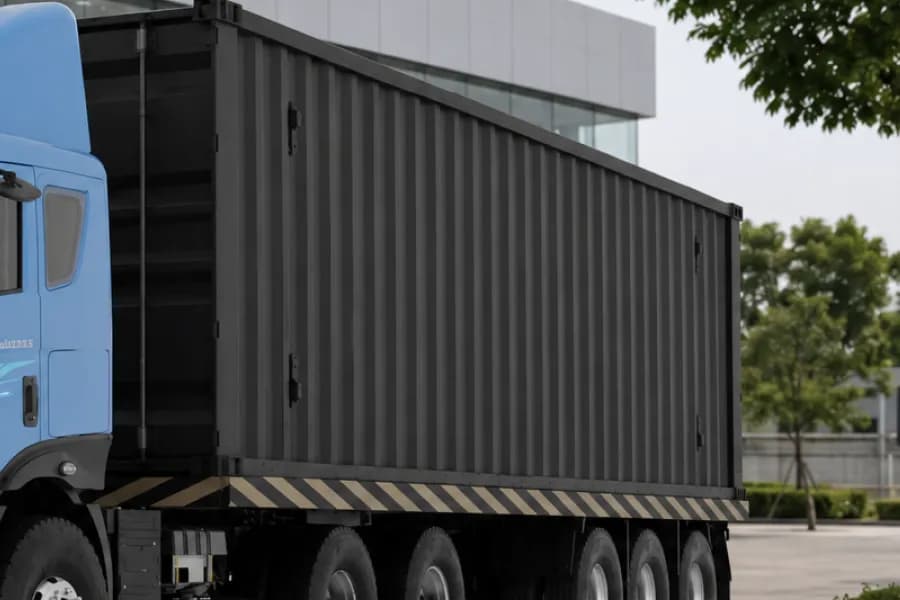 Mahindra Blazo i TRK 55 6X4 Cargo Body Side View