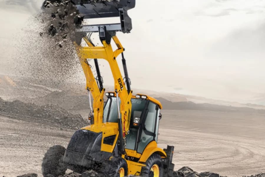 Mahindra EarthMaster SXL Loader Lift Arm View