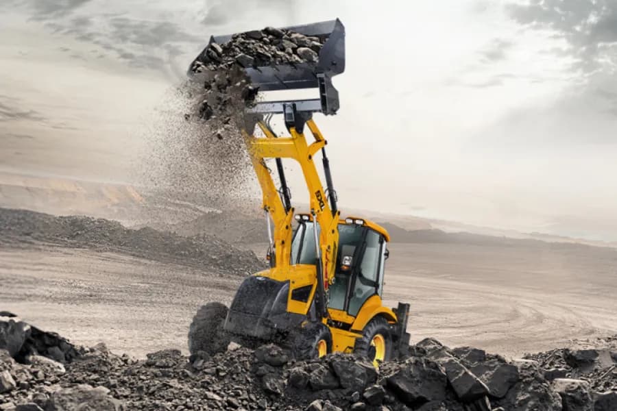 Mahindra EarthMaster SXL Loader Arm Heigh View