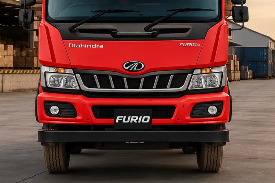Mahindra Furio 14 Radiator Grille & Headlamp View
