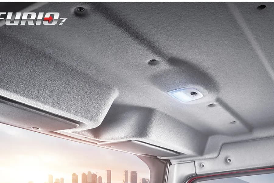 Mahindra Furio 7 Tipper Sunblind and Cabin Light View