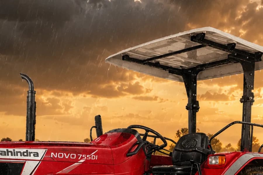 Mahindra Novo 755 DI PP V1 Sunshade and Silencer View