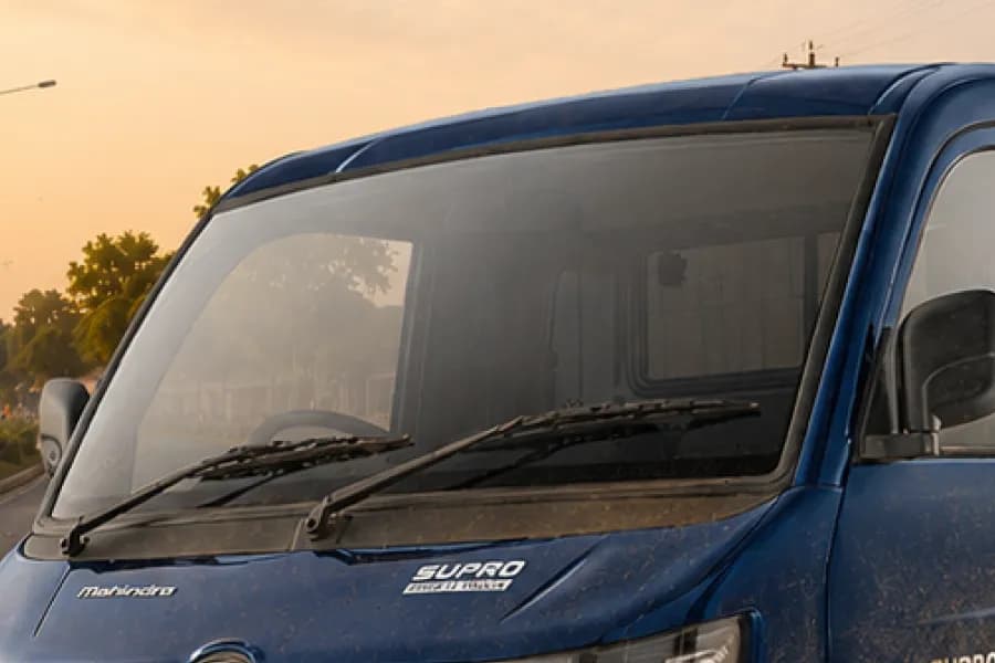 Mahindra Supro Profit Truck Excel Diesel Windshield View