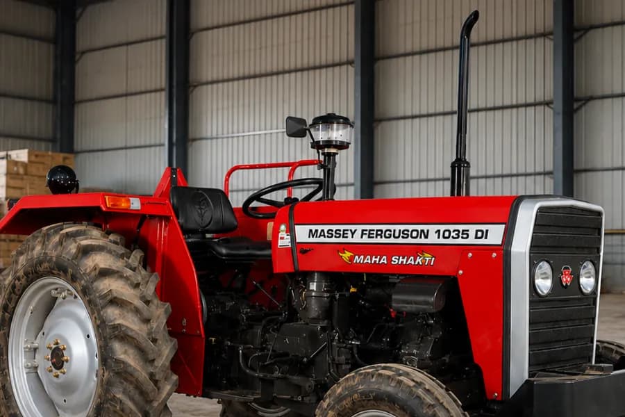 Massey Ferguson 1035 DI Mahashakti Driver Seat View