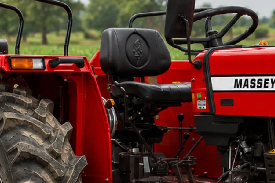 Massey Ferguson 246 Dynatrack Driver Seat View