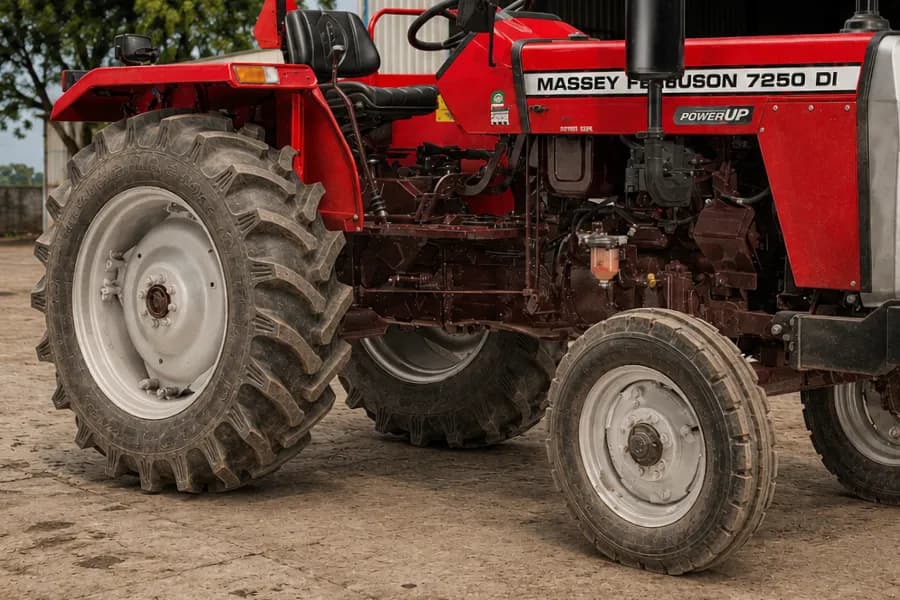 Massey Ferguson 7250 DI Power Up Tyres View