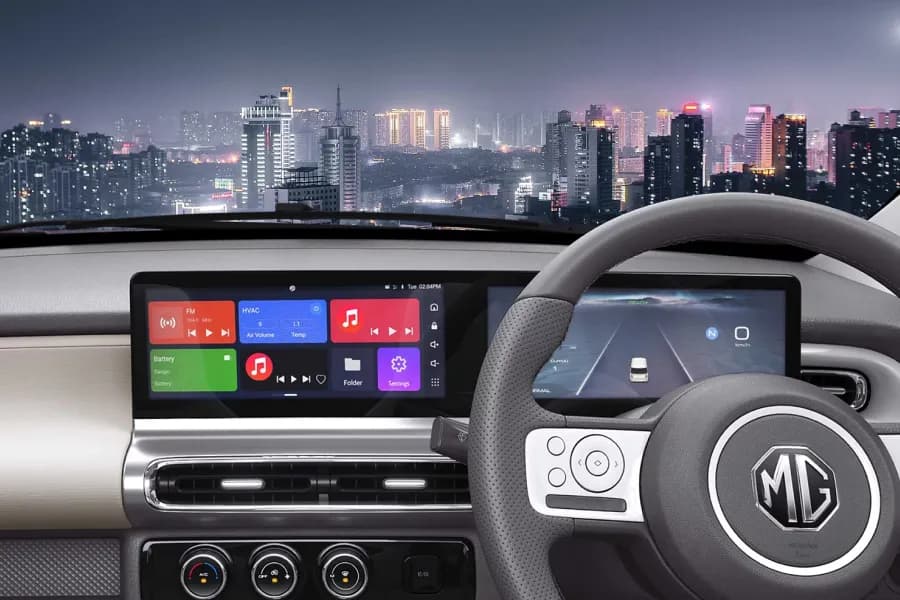 MG Comet EV Infotainment System