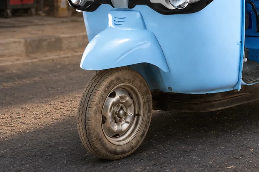 Piaggio Ape E City Maxx Front Tyre View