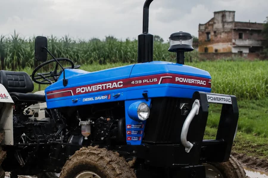 Powertrac 439 Plus Headlights View