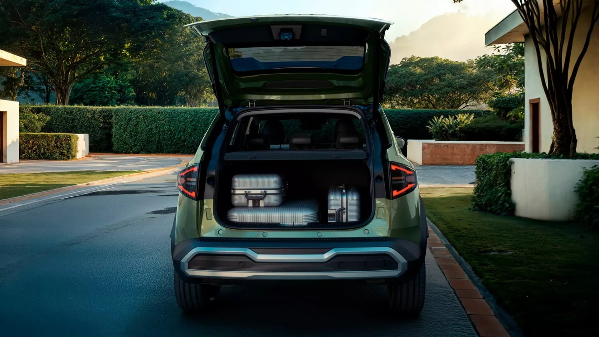 Renault Duster Boot Space With Electric Power Tailgate View