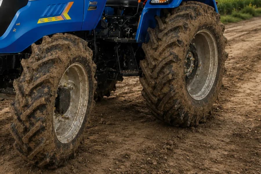 Sonalika Tiger DI 65 CRDS 4WD Tyres View