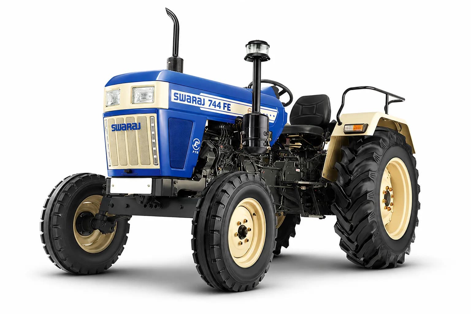 Swaraj 744 FE Blue 2WD color