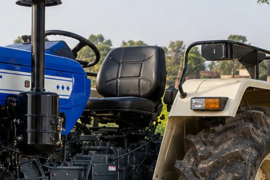 Swaraj 744 XT Driver Seat View