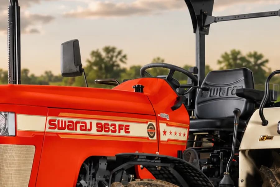 Swaraj 963 FE Driver Seat View