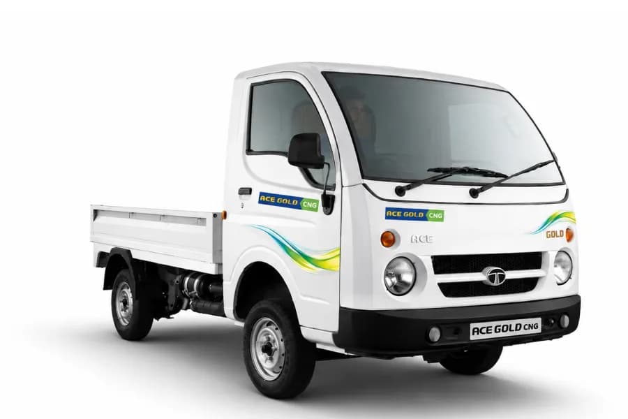 Tata Ace Gold CNG White color