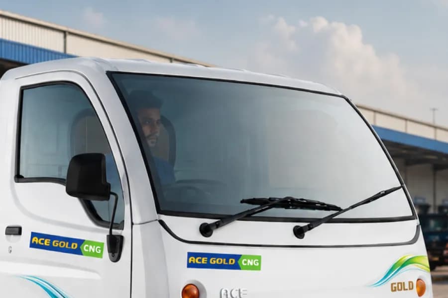 Tata Ace Gold CNG Windshield View
