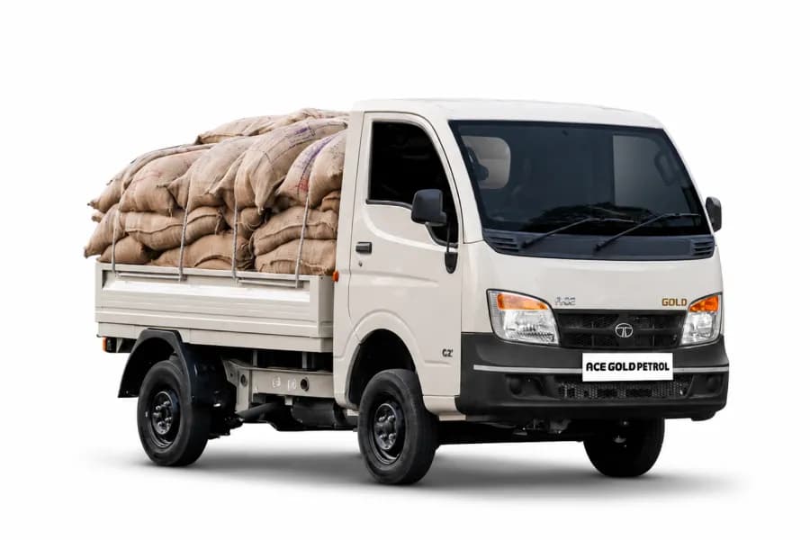 Tata Ace Gold Petrol Pearl White color