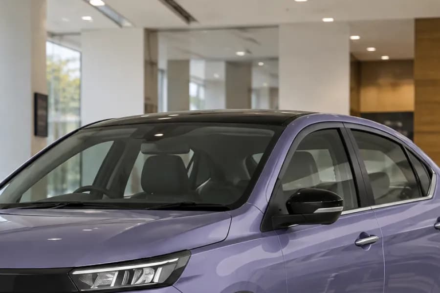 Tata Aeris Windshield and Roof View