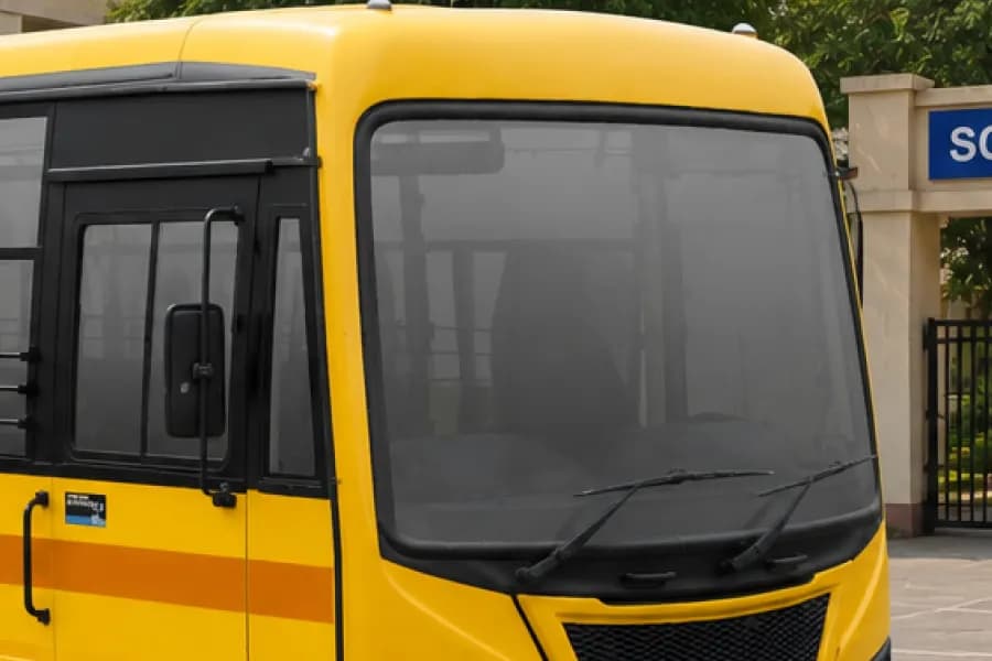 Tata Cityride 710/43 School Bus Windshield View