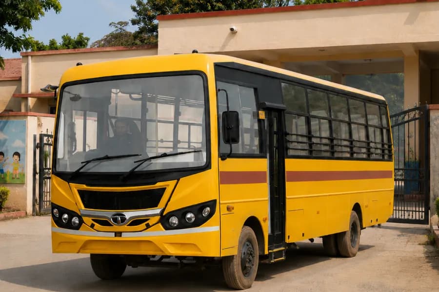 Tata Cityride LP 412/36 School Bus Left Side View