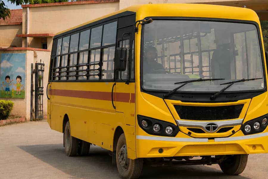 Tata Cityride LP 412/36 School Bus Right Side View