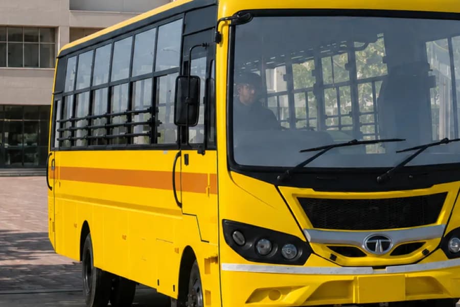 Tata Cityride LP 812/52 School Bus ORVM View