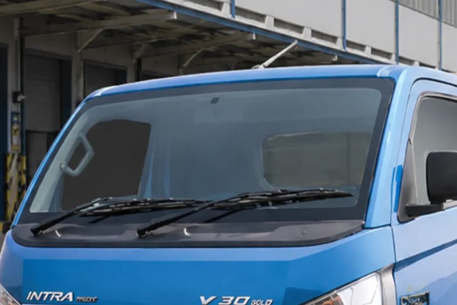 Tata Intra V30 Gold Windshield View