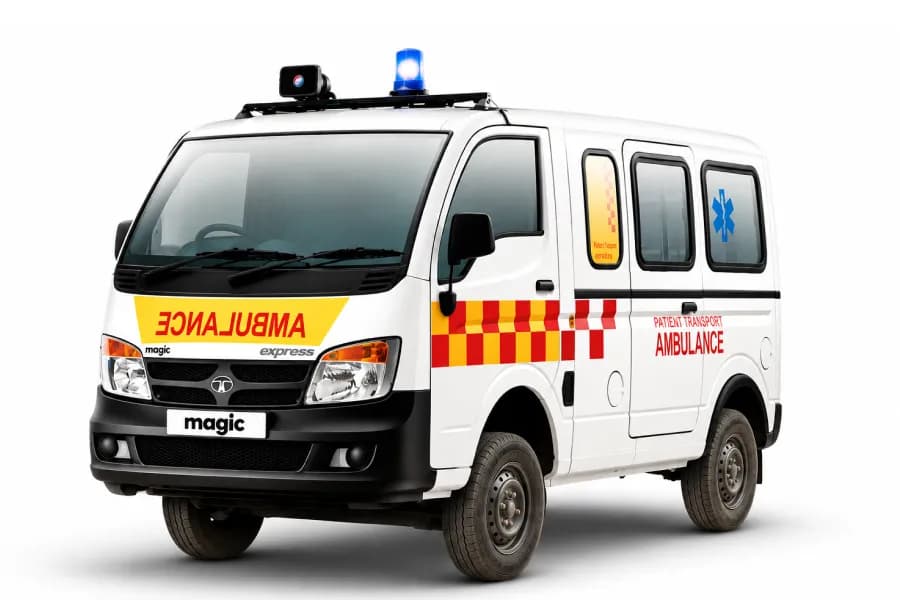 Tata Magic Ambulance White color