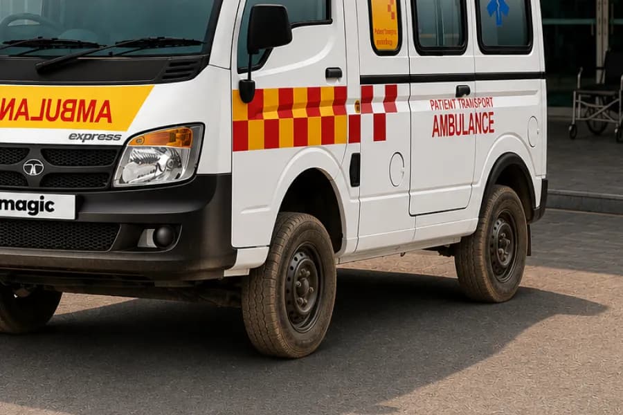 Tata Magic Ambulance Tyres View