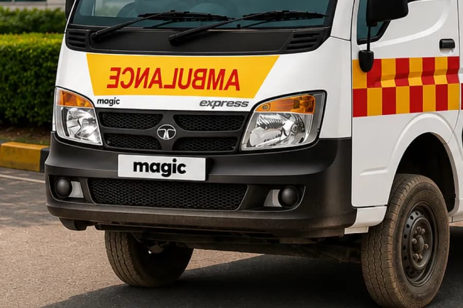 Tata Magic Ambulance Headlight View