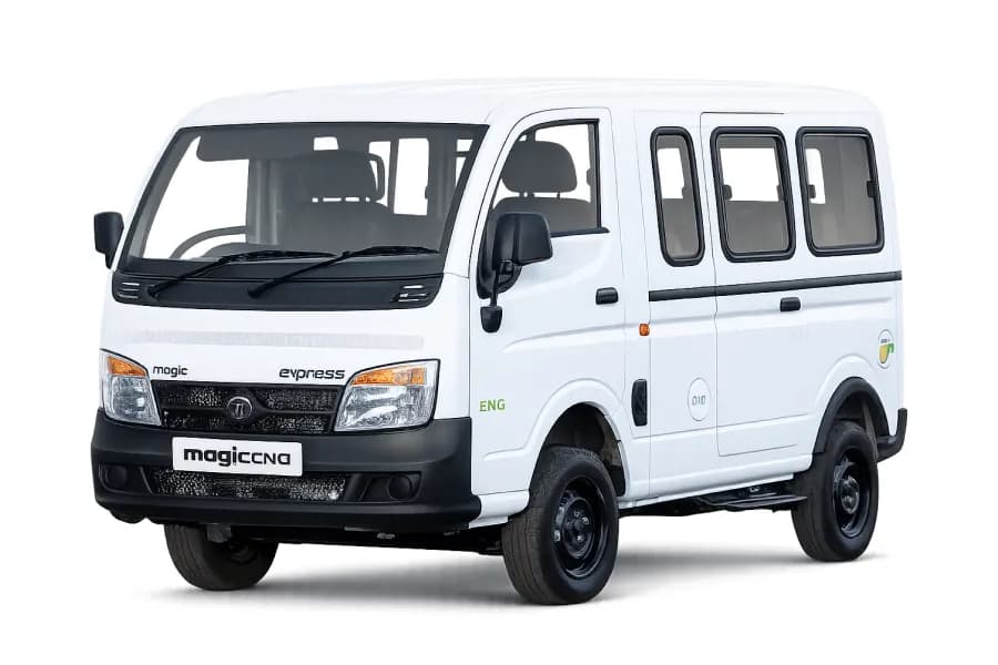 Tata Magic Express CNG White color