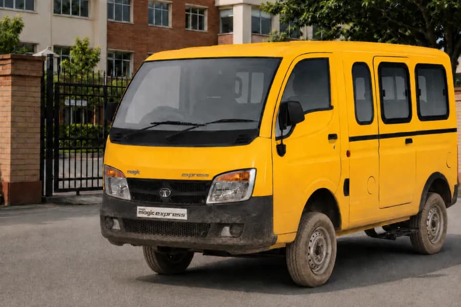 Tata Magic Express Yellow School Van Photo