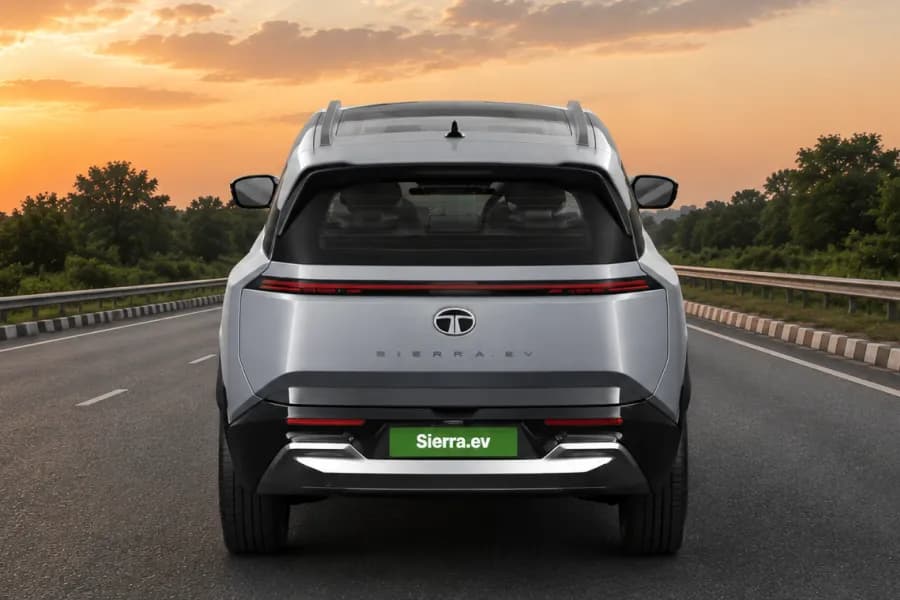 Tata Sierra EV Rear View