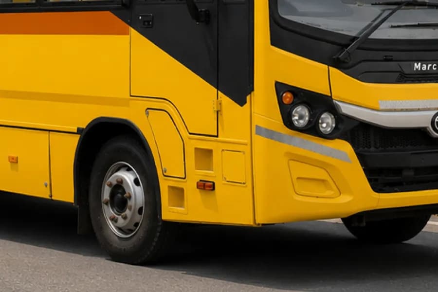 Tata Starbus Prime 810/45G School Bus Foot Step & Headlight View