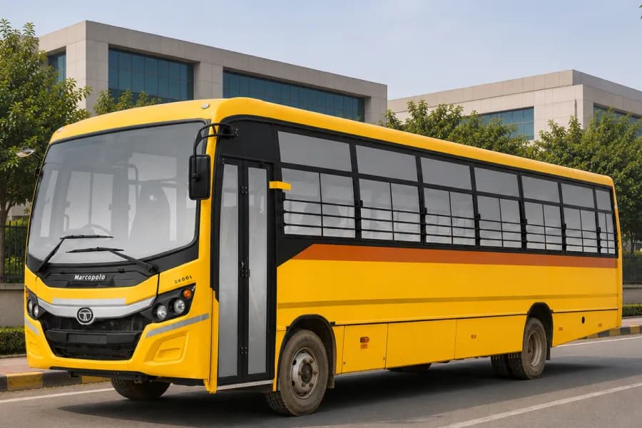 Tata Starbus Prime 810/45G School Bus ORVM View