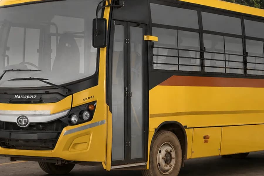 Tata Starbus Prime 913/52G School Bus Window Safety Guard Bar View