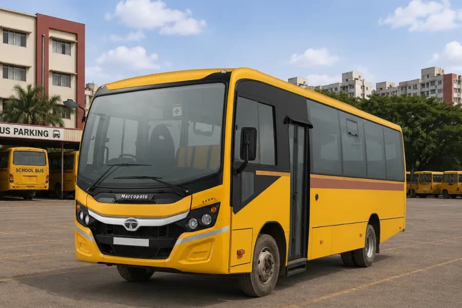 Tata Starbus Prime 913/52G School AC Bus Left Side View