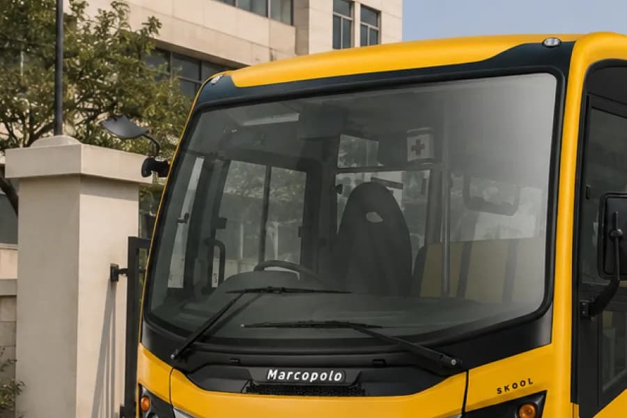 Tata Starbus Prime LP 812/52 School Bus Windshield View