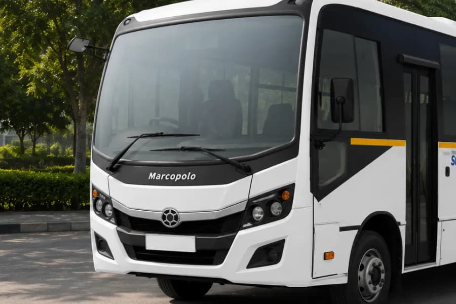 Tata Starbus Prime LP410/29 Staff Bus Radiator Grille View